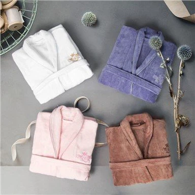 Accappatoio da hotel in morbido cotone Cutpile