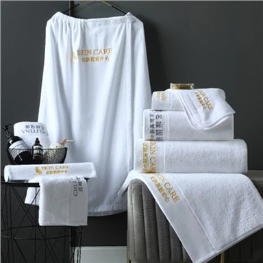 Asciugamano avvolgente in cotone Beauty Spa